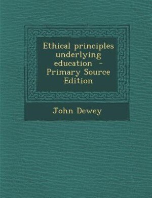 Front cover_Ethical principles underlying education