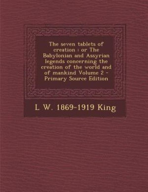 Couverture_The seven tablets of creation
