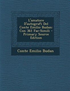 Couverture_L'amatore D'autografi Del Conte Emilio Budan