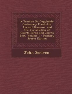 Front cover_A Treatise On Copyholds