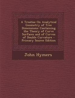 Front cover_A Treatise On Analytical Geometry of Tree Dimensions