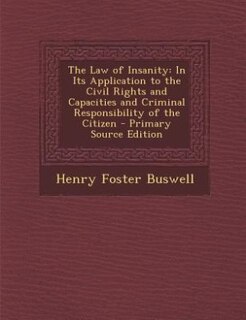 Front cover_The Law of Insanity