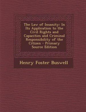 Front cover_The Law of Insanity