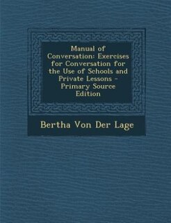 Front cover_Manual of Conversation