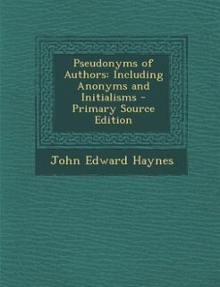 Couverture_Pseudonyms of Authors