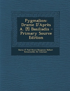 Front cover_Pygmalion