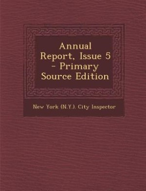 Couverture_Annual Report, Issue 5 - Primary Source Edition