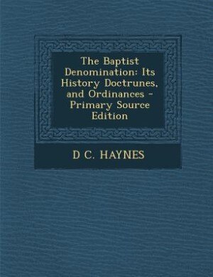 Couverture_The Baptist Denomination