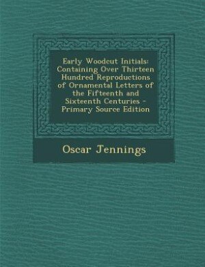 Front cover_Early Woodcut Initials