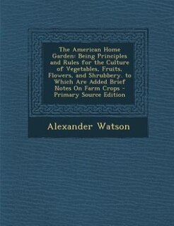 Front cover_The American Home Garden