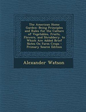 Front cover_The American Home Garden