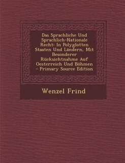 Front cover_Das Sprachliche Und Sprachlich-Nationale Recht