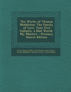 Couverture_The Works of Thomas Middleton