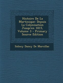 Front cover_Histoire De La Martinique