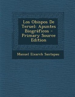Couverture_Los Obispos De Teruel
