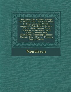 Couverture_Souvenirs Des Antilles