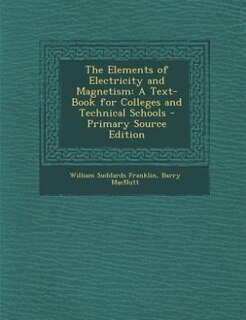 Front cover_The Elements of Electricity and Magnetism
