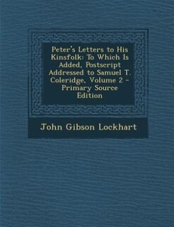 Front cover_Peter's Letters to His Kinsfolk
