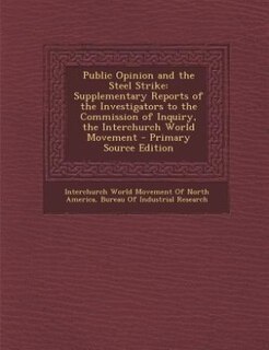 Couverture_Public Opinion and the Steel Strike