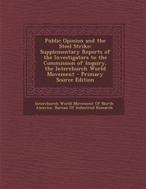 Couverture_Public Opinion and the Steel Strike
