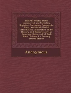 Couverture_Hazard's United States Commercial and Statistical Register
