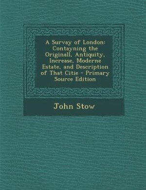 Couverture_A Survay of London
