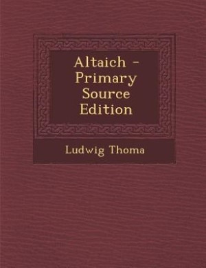 Front cover_Altaich - Primary Source Edition