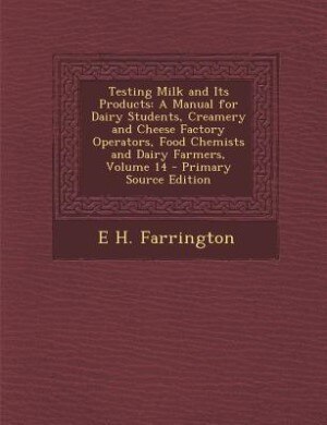 Couverture_Testing Milk and Its Products