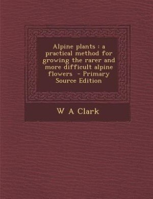 Front cover_Alpine plants