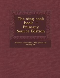 Couverture_The stag cook book  - Primary Source Edition
