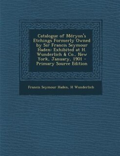 Front cover_Catalogue of Méryon's Etchings Formerly Owned by Sir Francis Seymour Haden