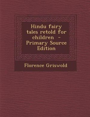 Front cover_Hindu fairy tales retold for children
