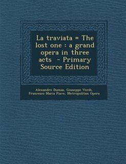 Couverture_La traviata = The lost one