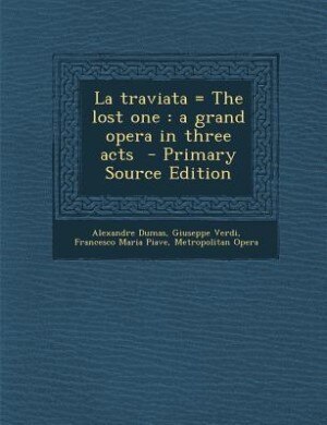 Couverture_La traviata = The lost one