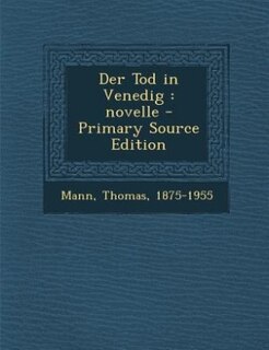 Couverture_Der Tod in Venedig