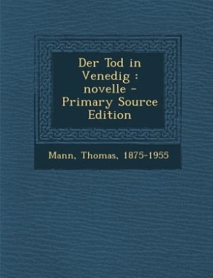 Couverture_Der Tod in Venedig