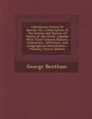 Front cover_Labiatarum Genera Et Species