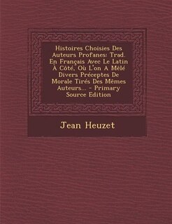 Couverture_Histoires Choisies Des Auteurs Profanes