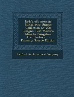 Couverture_Radford's Artistic Bungalows