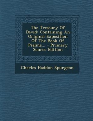 Front cover_The Treasury Of David