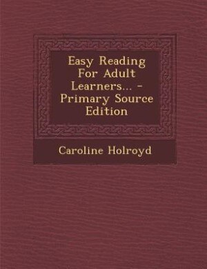 Couverture_Easy Reading For Adult Learners...