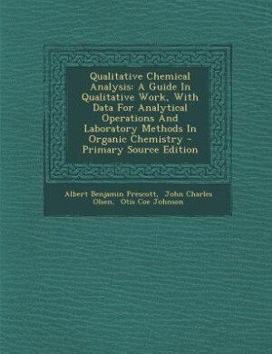 Front cover_Qualitative Chemical Analysis