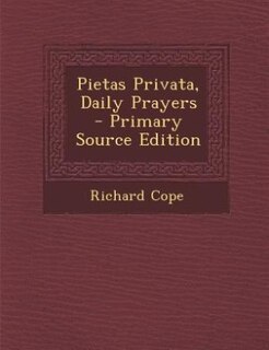Couverture_Pietas Privata, Daily Prayers