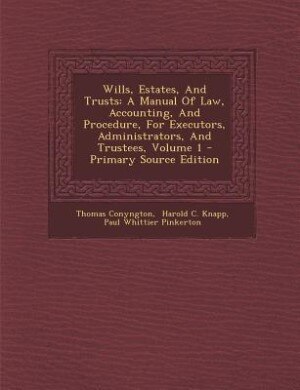 Front cover_Wills, Estates, And Trusts