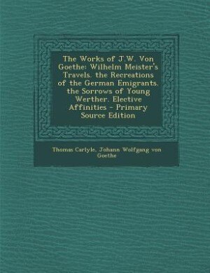 Front cover_The Works of J.W. Von Goethe