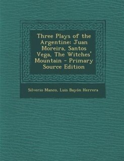 Couverture_Three Plays of the Argentine