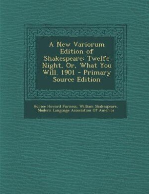 Front cover_A New Variorum Edition of Shakespeare