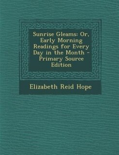 Couverture_Sunrise Gleams
