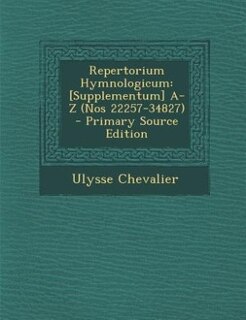 Front cover_Repertorium Hymnologicum