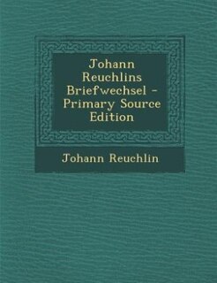 Front cover_Johann Reuchlins Briefwechsel